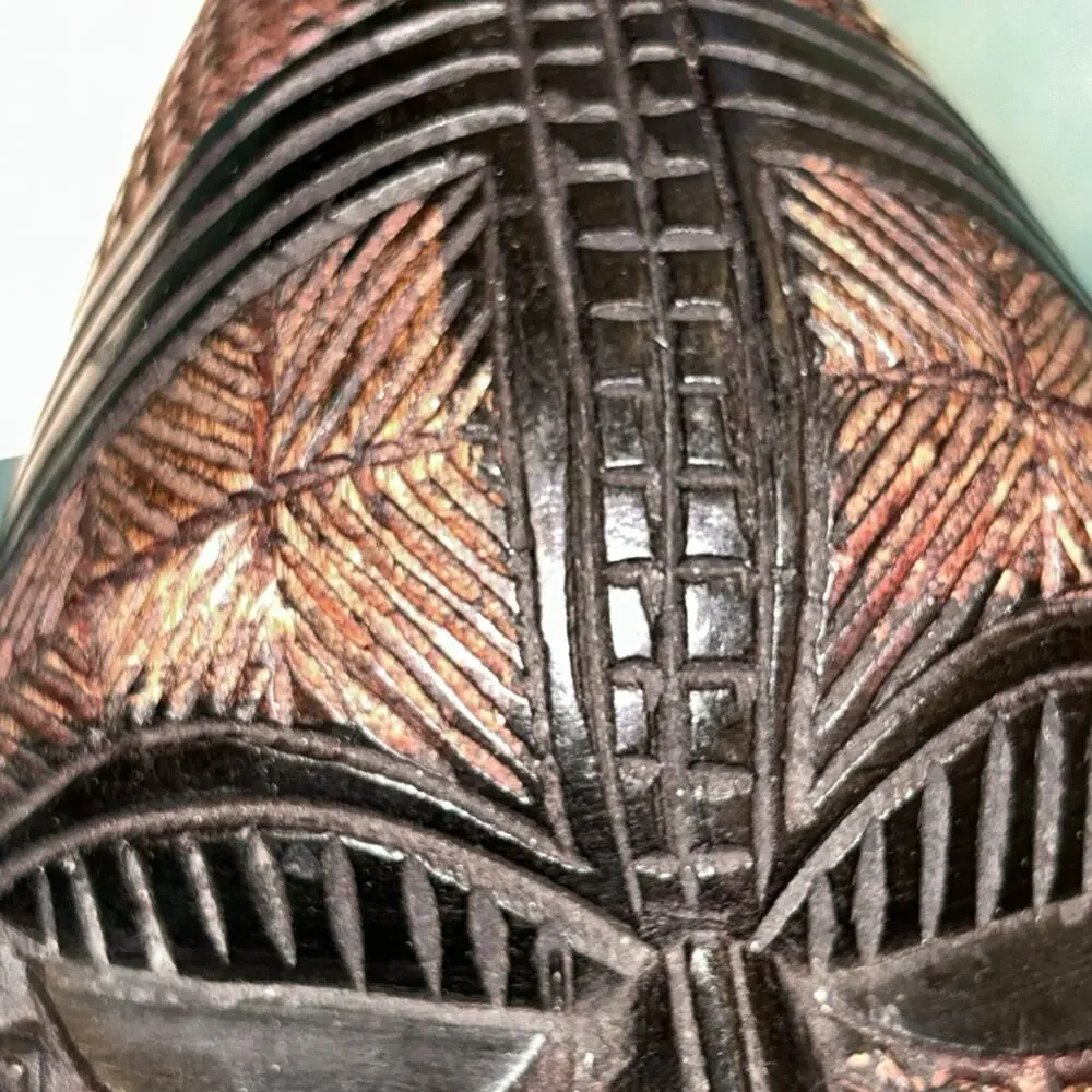 New Hand Carved African Art Tribal Wooden Mask Made In Ghana